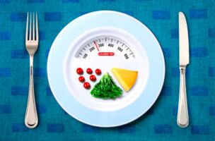 peser les aliments sur une assiette pour perdre du poids