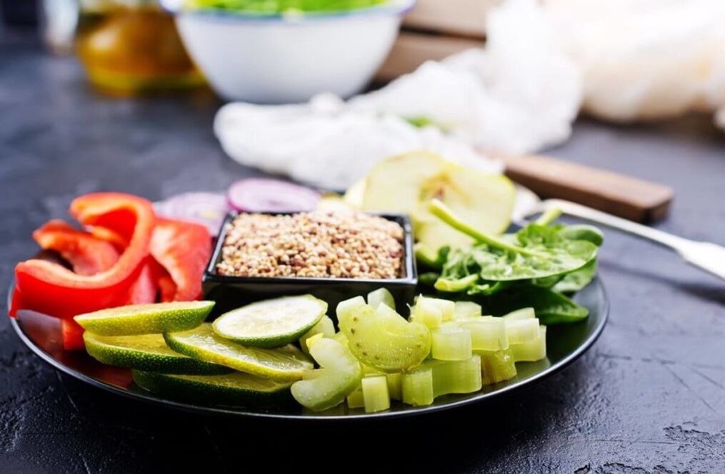 légumes avec un régime au sarrasin